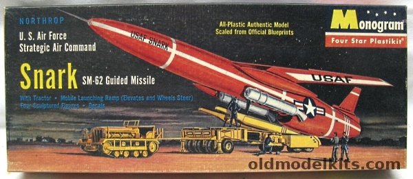 Monogram 1/80 SM-62 Snark Guided Missile - US Air Force / SAC, PD27-98 plastic model kit